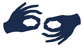ikona prezentująca usługę tłumacza jeżyka migowego